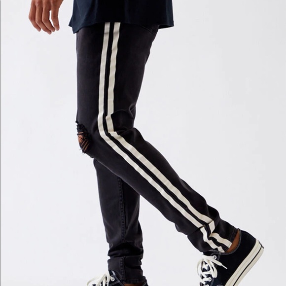 stacked skinny pants